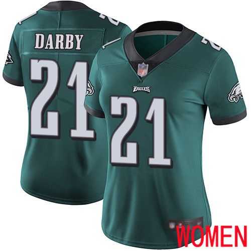 Women Philadelphia Eagles 21 Ronald Darby Midnight Green Team Color Vapor Untouchable NFL Jersey Limited